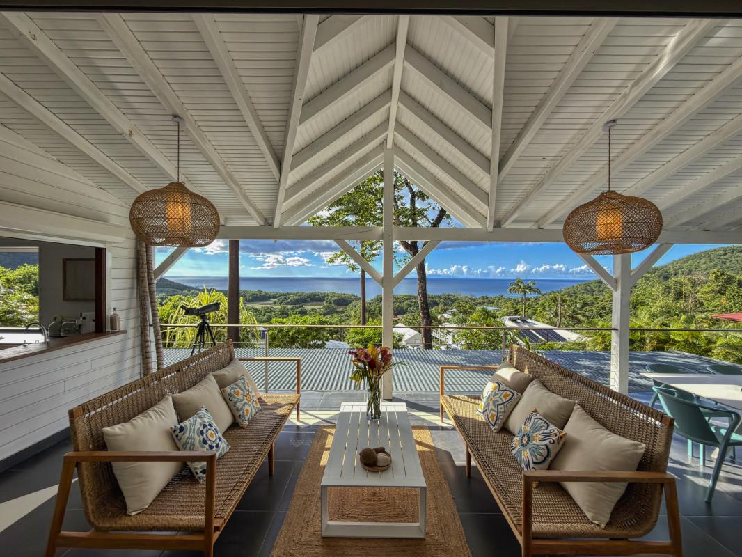 26. Guadeloupe Deshais- location villa 4 chambres 8 personnes avec piscine vue Mer